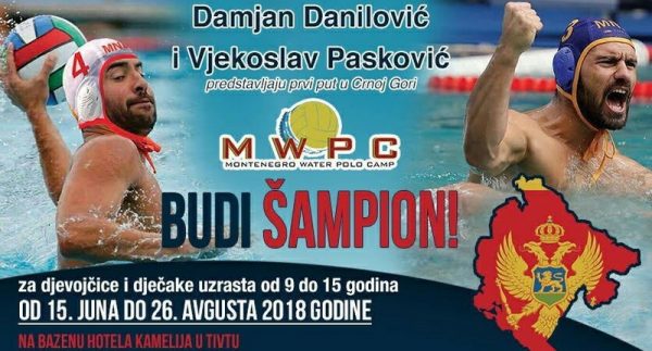 Vaterpolo kamp Crna Gora 2018