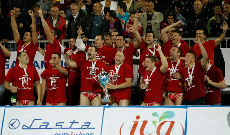 Vaterpolisti Crvene zvezde šampioni Evrope 2013.