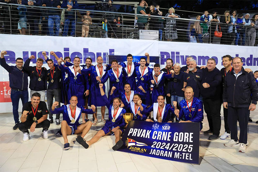 Jadran sampion Crne Gore 2025